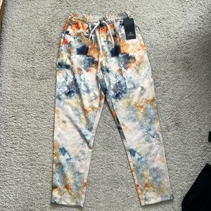 Scotch and Soda Drawstring Pants Size S - NWT tie dye/ color